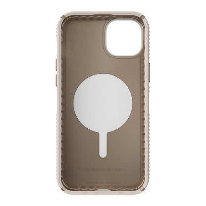 Speck Presidio2 Grip ClickLock ir Magsafe – iPhone 15 Plus / iPhone 14 Plus dėklas (Bleached Bone / Heirloom Gold / Hazel Brown)