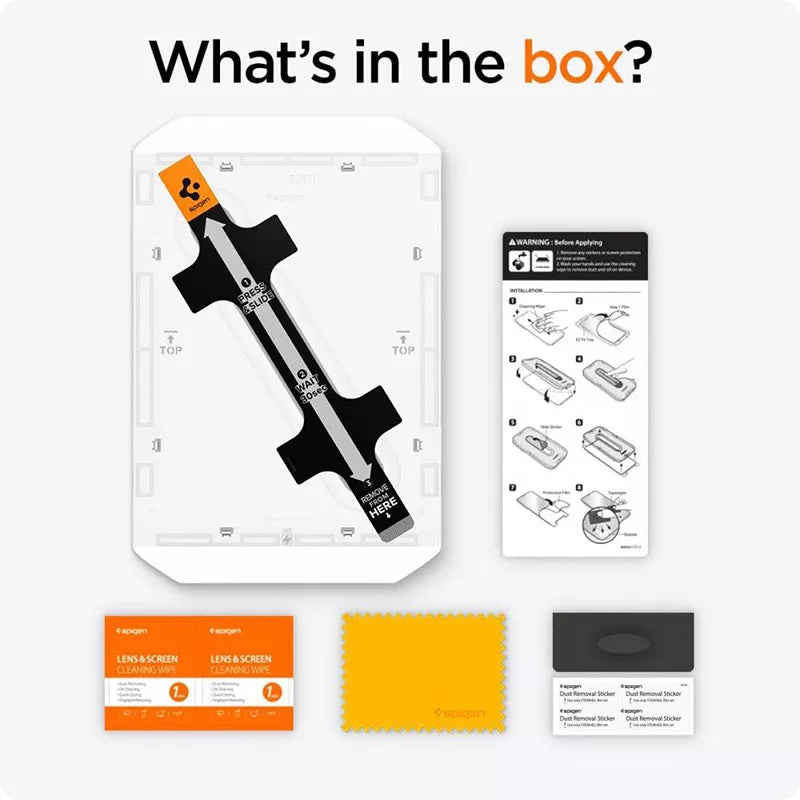 Spigen GLAS.TR EZ FIT – grūdintas stiklas, skirtas iPad Air 11" (M3 (2025) / M2 (2024)) (skaidrus)