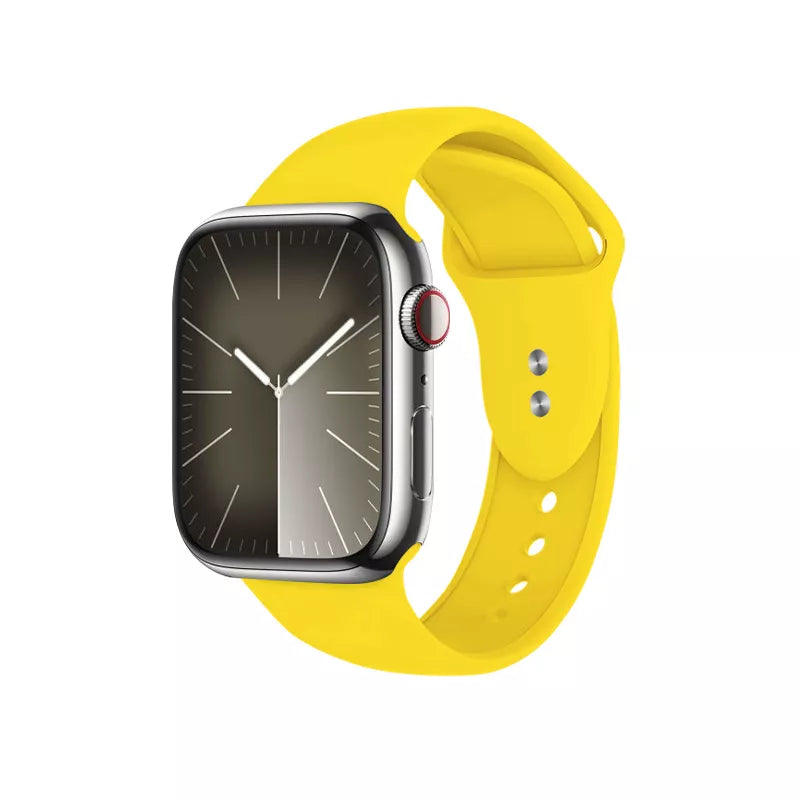 Crong Liquid – Dirželis Apple Watch 38/40/41/42 mm (geltonas)