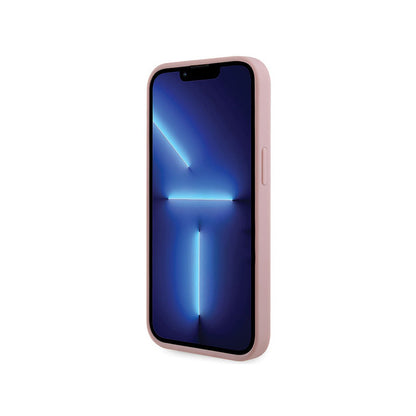 Guess Trikampis su kalnų krištolu – Dėklas iPhone 14 Plus (Rožinis)