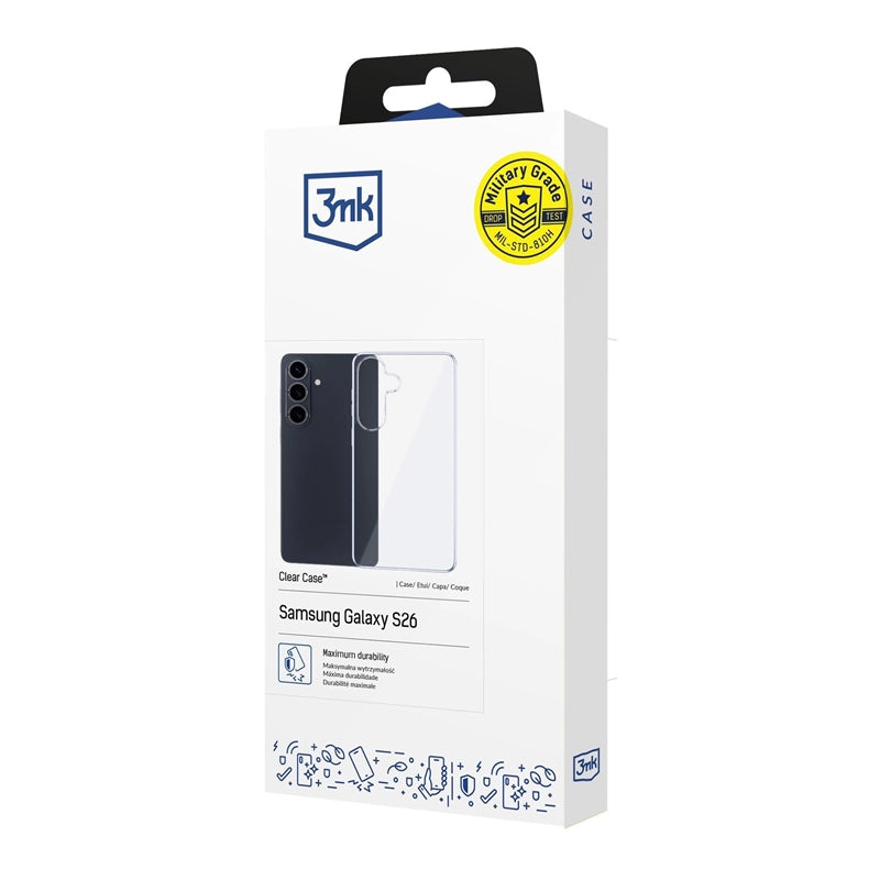 3mk Skaidrus dėklas – dėklas, skirtas Samsung Galaxy S26 (skaidrus)