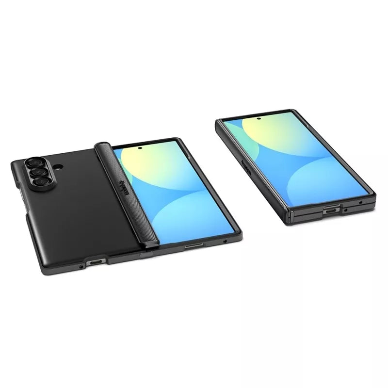 Spigen Slim Armor Pro Mag MagSafe – dėklas, skirtas „Samsung Galaxy Z Fold 7“ (juodas)