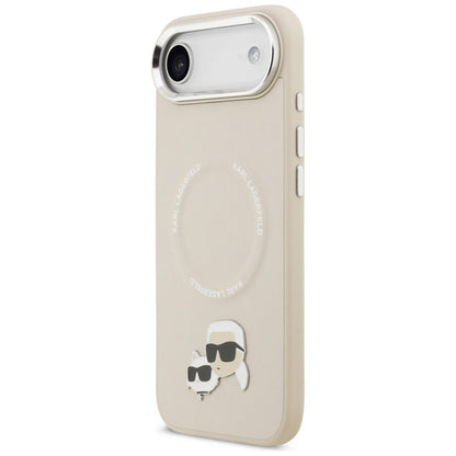 Karl Lagerfeld Karl & Choupette Sagės MagSafe dėklas iPhone Air (smėlio spalvos)