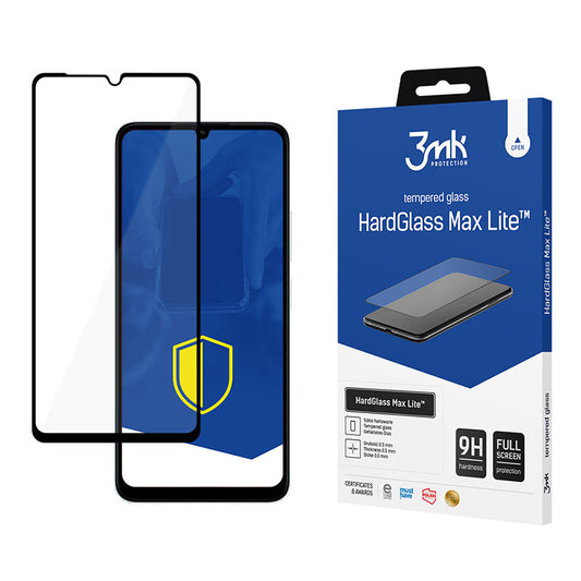 3mk HardGlass Max Lite – grūdintas stiklas, skirtas Xiaomi Redmi 13C / POCO C65 (juodos spalvos)