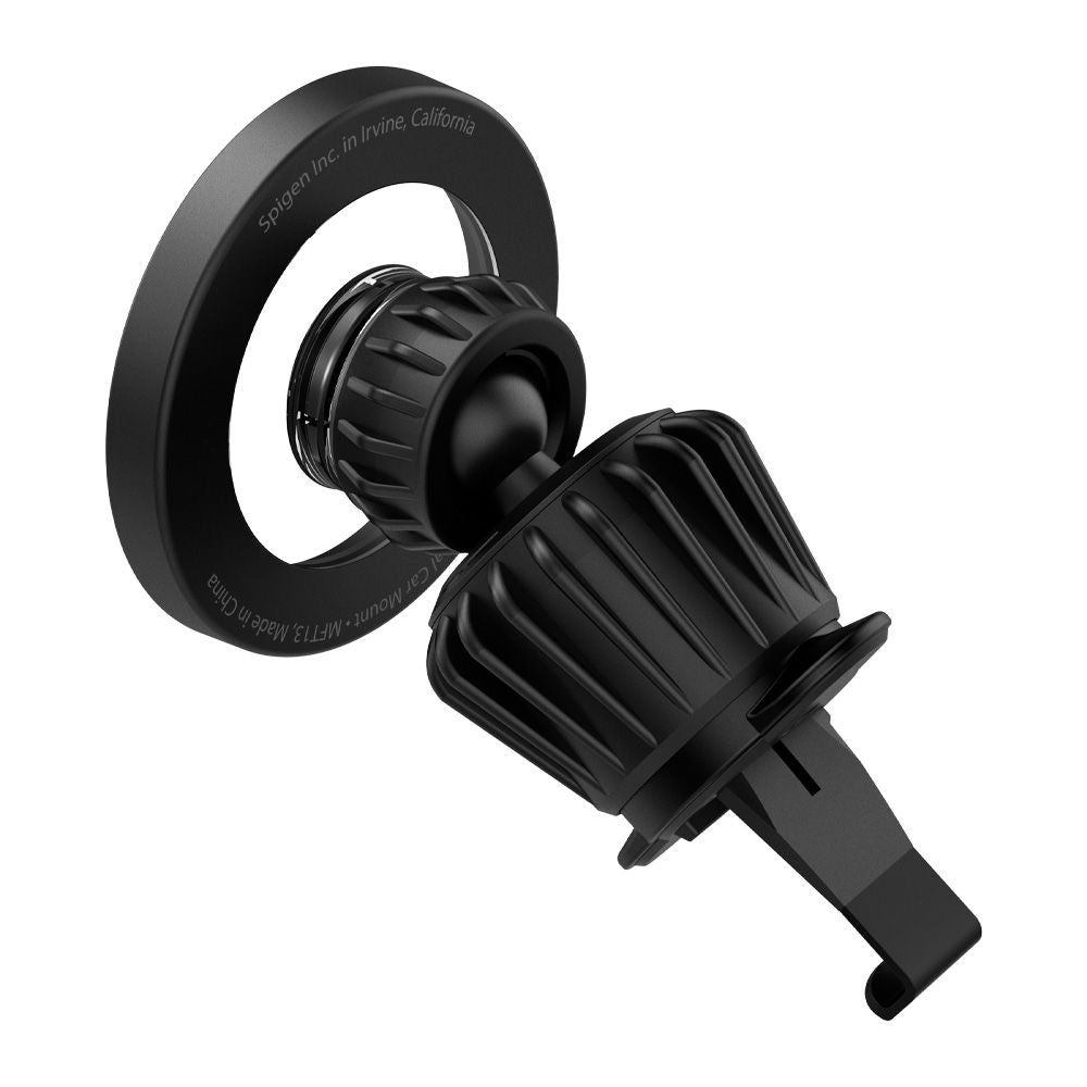 Spigen MFT13 Magnetinis automobilinis laikiklis prietaisų skydeliui ir ventiliacijos grotelėms MagSafe (Juodas)