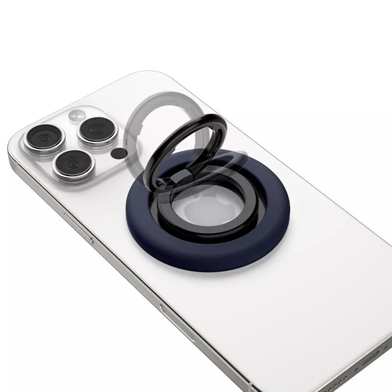 Spigen Nano Pop MagSafe telefono žiedas – pirštų laikiklis su stovo funkcija (Bluberry Navy)