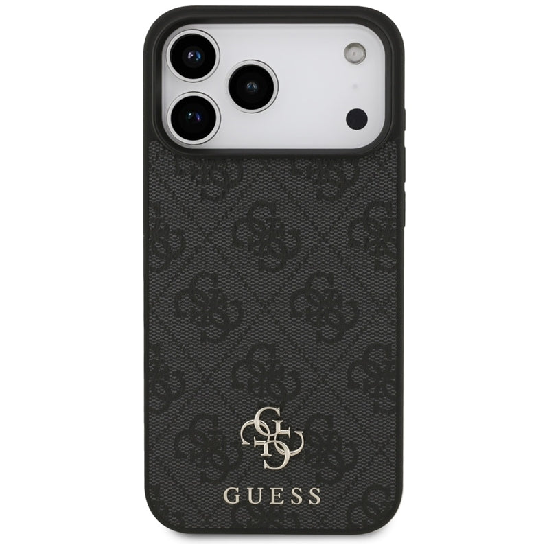 Guess 4G Small 4G ir Classic MagSafe dėklas iPhone 17 Pro Max (juodas)