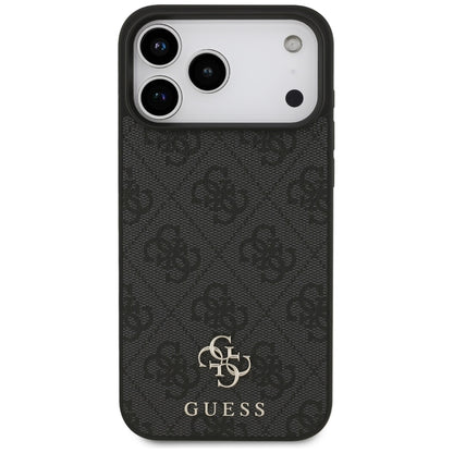 Guess 4G Small 4G ir Classic MagSafe dėklas iPhone 17 Pro Max (juodas)