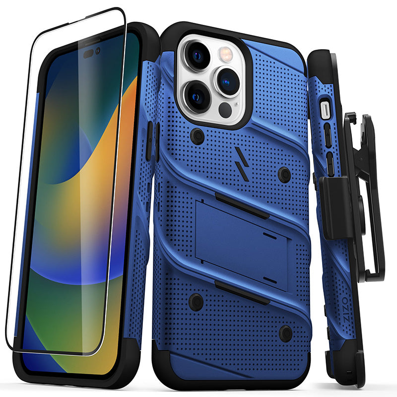 ZIZO BOLT serijos dėklas "iPhone 14 Pro Max" (mėlynas)