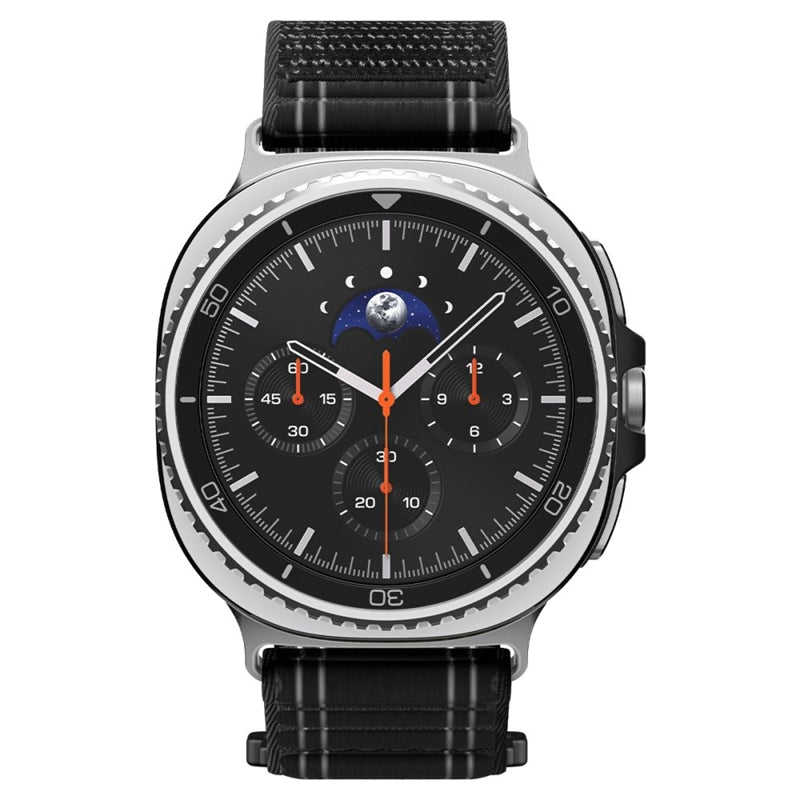Spigen WBF0 dirželis - juostelė, skirta Samsung Galaxy Watch 8 / 8 Classic 40 / 44 / 46 mm (Juodas) Spigen