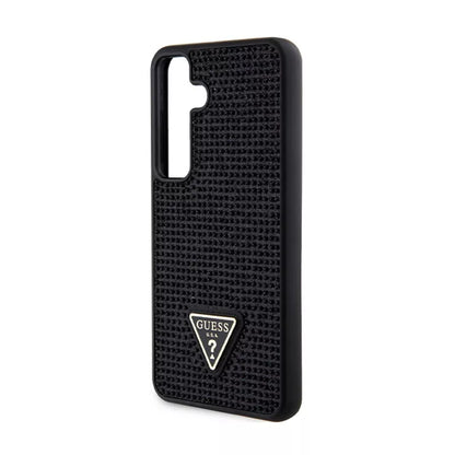 Guess Rhinestone Triangle – Dėklas Samsung Galaxy S24 (juodas)