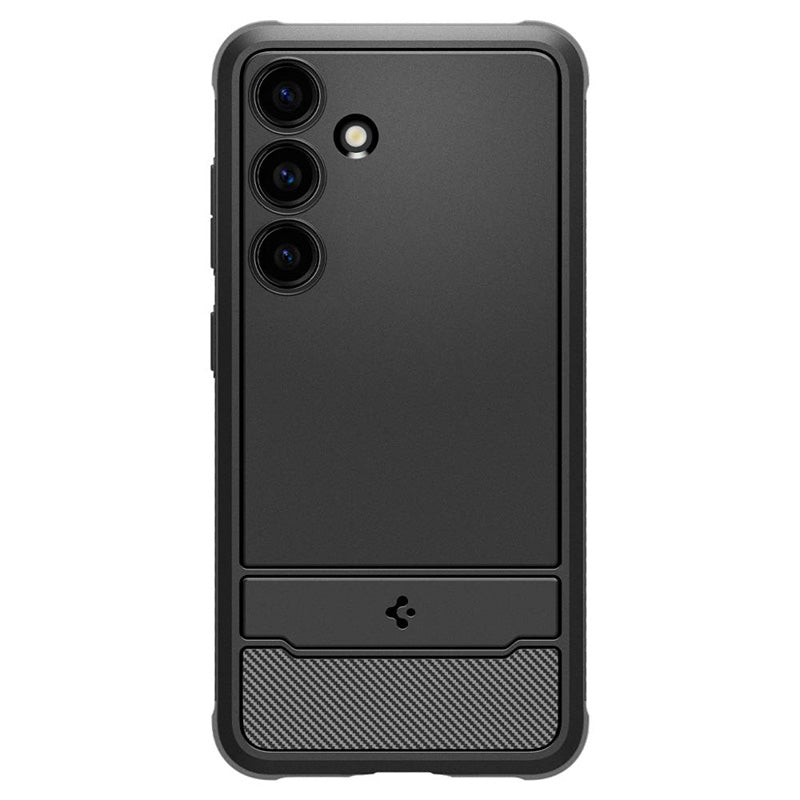 Spigen Rugged Armor – dėklas, skirtas „Samsung Galaxy S24“ (matinė juoda)