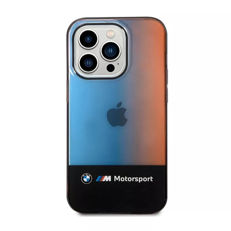 BMW Half Tricolor – dėklas iPhone 14 Pro (juodas)