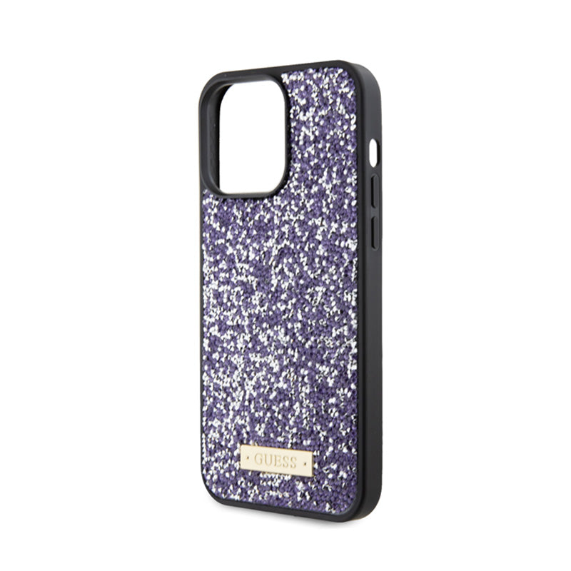Guess Rhinestone Metal Logo – dėklas, skirtas iPhone 15 Pro Max (rožinis)