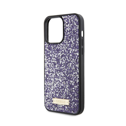 Guess Rhinestone Metal Logo – dėklas, skirtas iPhone 15 Pro Max (rožinis)