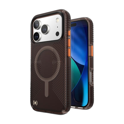 Speck Presidio Lux Grip MagSafe - iPhone 17 Pro dėklas (Luxury Shade Matte / Orange)