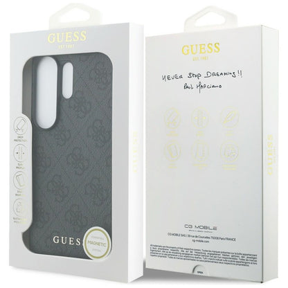 Guess 4G Classic Logo Charm MagSafe dėklas - Samsung Galaxy S26 Ultra (Juodas)