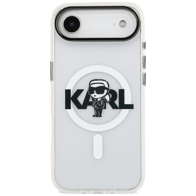 Karl Lagerfeld IML Karl Sketch Logotipas MagSafe - Dėklas iPhone Air (skaidrus)