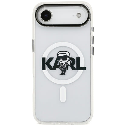 Karl Lagerfeld IML Karl Sketch Logotipas MagSafe - Dėklas iPhone Air (skaidrus)
