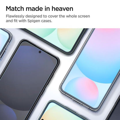 Spigen GLAS.TR EZ FIT 2 vnt. – Grūdintas stiklas skirtas Samsung Galaxy A56 5G / S24 FE (2 vnt.)