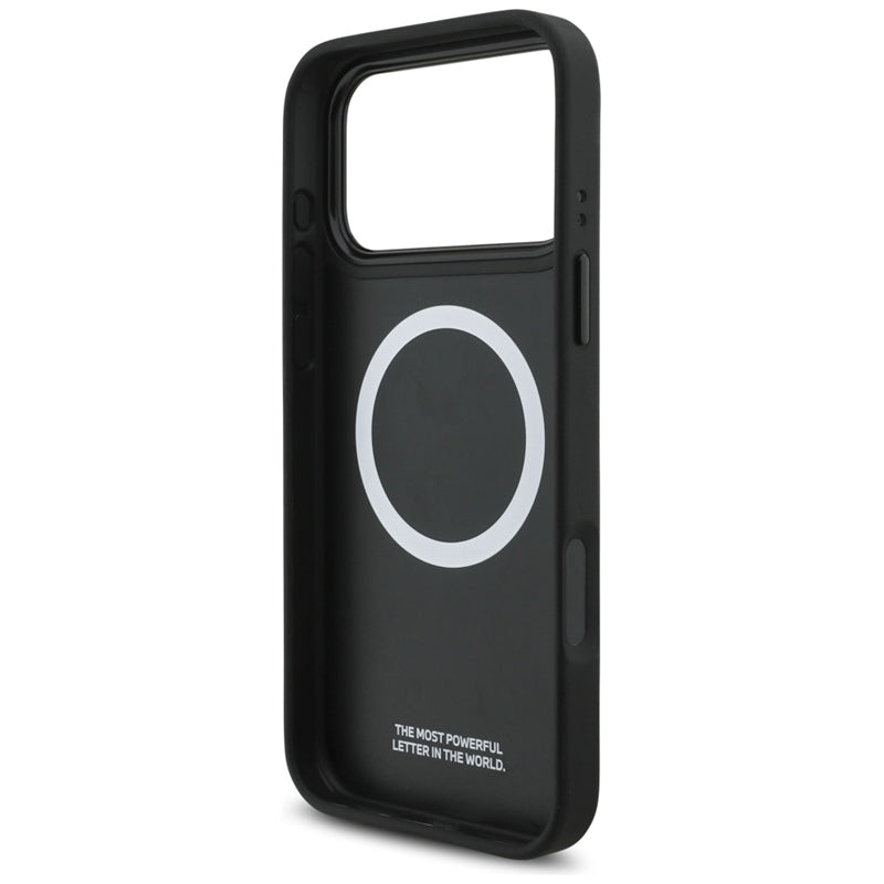 BMW M Dygsniuotas Logotipas MagSafe - iPhone 17 Pro Max dėklas (juodas)
