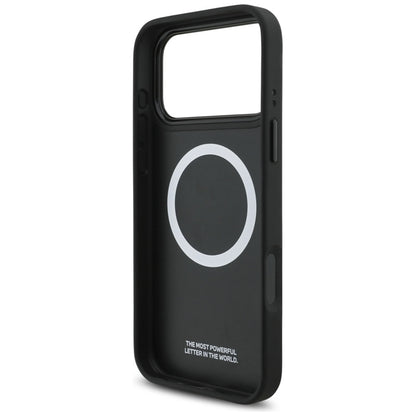 BMW M Dygsniuotas Logotipas MagSafe - iPhone 17 Pro Max dėklas (juodas)
