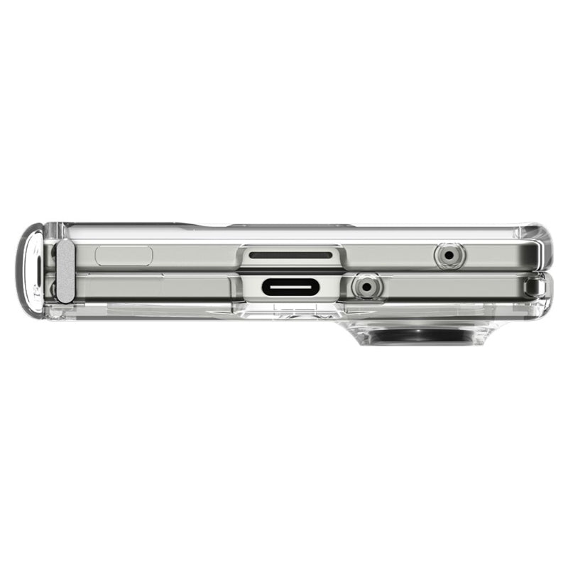 Spigen Ultra Hybrid Pro Mag MagSafe – dėklas, skirtas Samsung Galaxy Z Fold 7 (skaidrus / baltas)