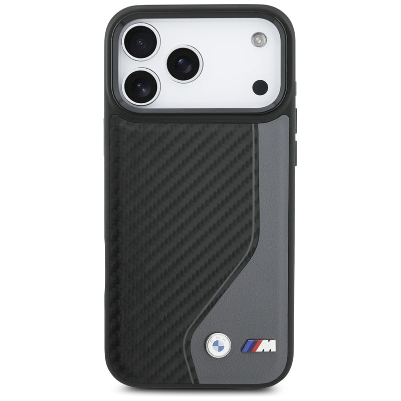 BMW M Anglies Pluoštas Logotipas MagSafe - Dėklas iPhone 17 Pro Max (antracitas)