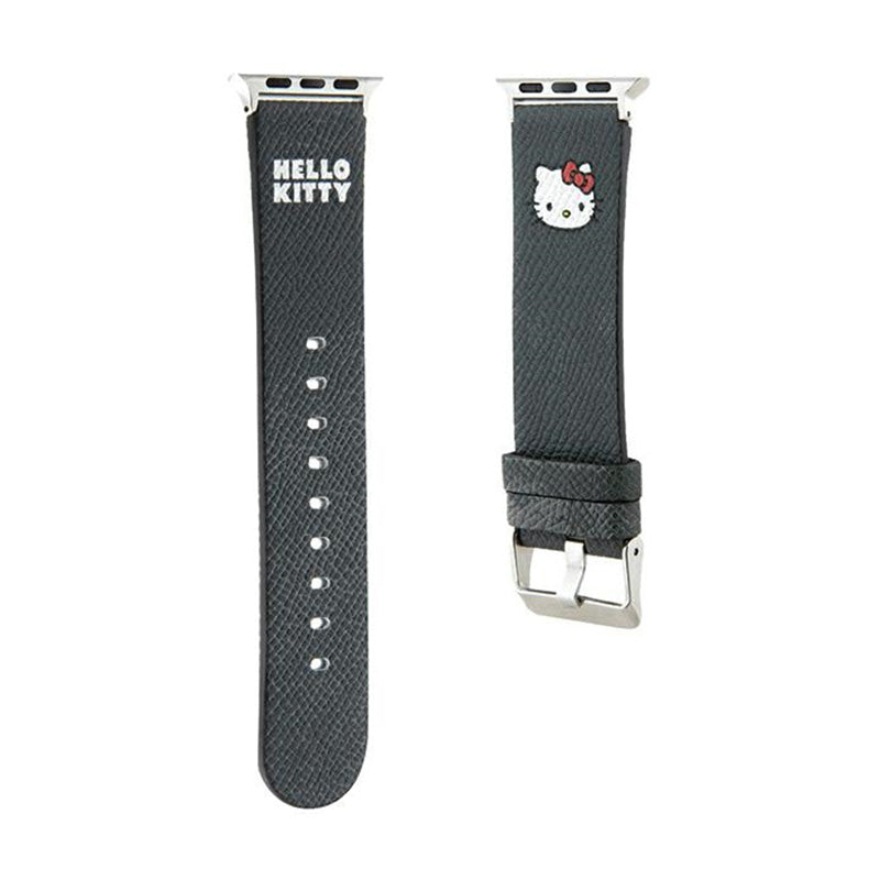 Hello Kitty dirželis Kitty Head - dirželis Apple Watch 38/40/41 mm (juodas)