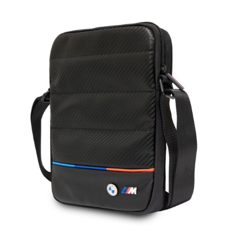 BMW Carbon&Nylon Tricolor – Planšetinio kompiuterio krepšys 10 colių (juodas)