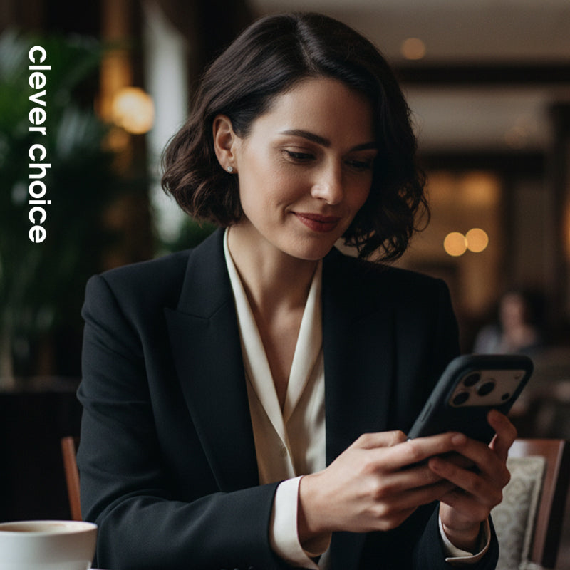 Crong Spalvotas Magnetinis dėklas MagSafe iPhone 17 Pro (juodas)