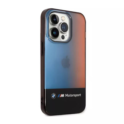 BMW Half Tricolor – dėklas iPhone 14 Pro (juodas)
