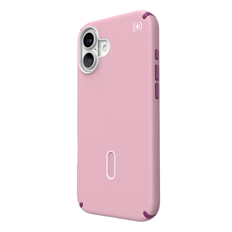 Speck Presidio2 Pro ClickLock & MagSafe – Dėklas skirtas iPhone 16 Plus (Trečiadienio rožinė / Gervuogių purpurinė / Balta)