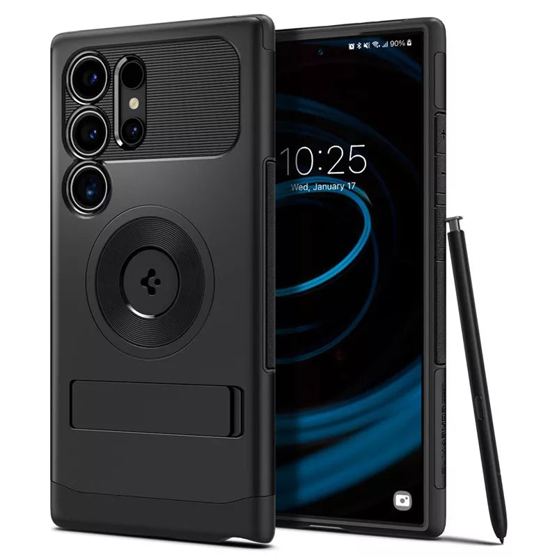 Spigen Slim Armor MagSafe - dėklas, skirtas „Samsung Galaxy S24 Ultra“ (juodos spalvos)