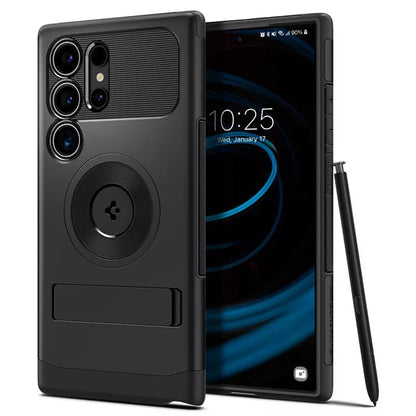 Spigen Slim Armor MagSafe - dėklas, skirtas „Samsung Galaxy S24 Ultra“ (juodos spalvos)