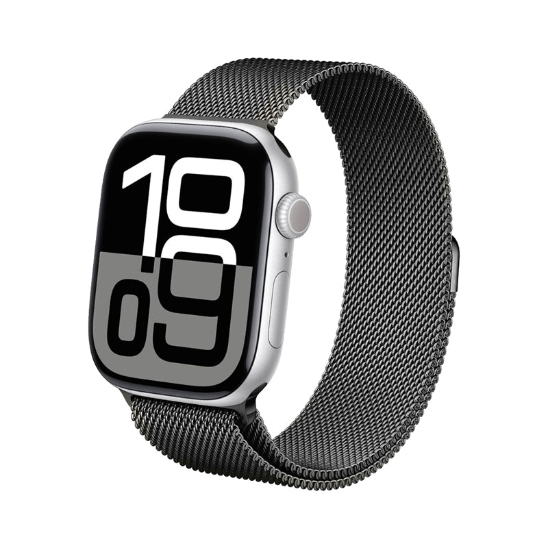 Crong Milano Steel - nerūdijančio plieno apyrankė „Apple Watch“ 38/40/41/42 mm (grafito spalva)