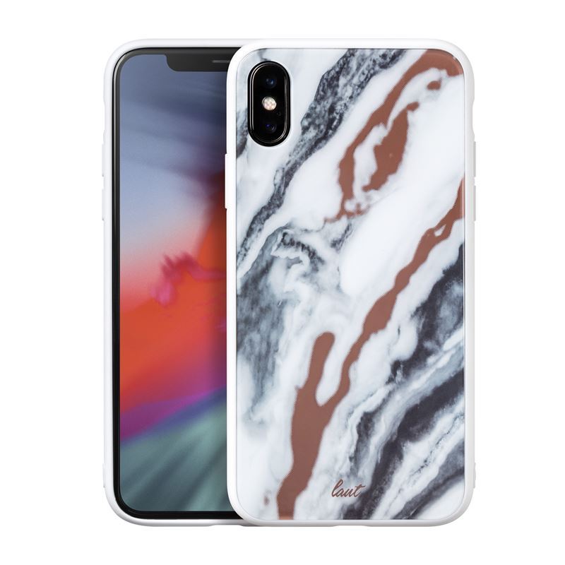 Laut MINERAL GLASS – dėklas, skirtas iPhone Xs Max (Mineral White)