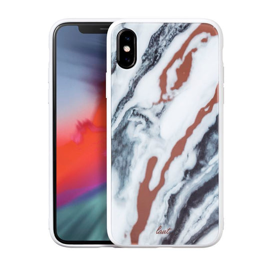 Laut MINERAL GLASS – dėklas, skirtas iPhone Xs Max (Mineral White)