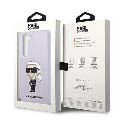 Karl Lagerfeld silikoninis NFT Ikonik – dėklas, skirtas „Samsung Galaxy S23+“ (violetinis)