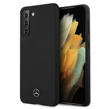 Mercedes Silicone Line – Dėklas, skirtas „Samsung Galaxy S21“ (juodas)