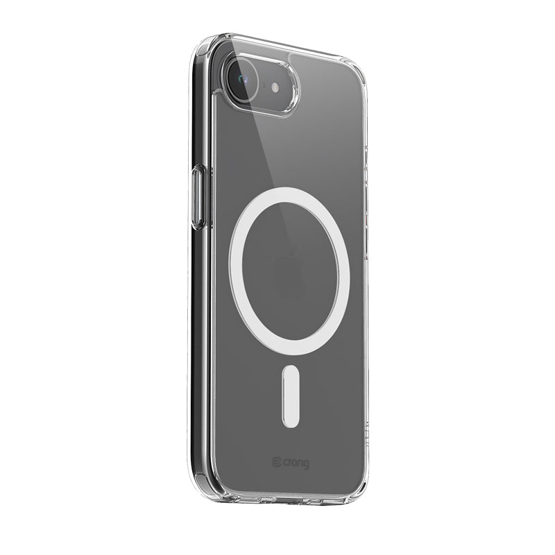 Crong Clear MAG Cover - dėklas, skirtas iPhone 16e su MagSafe (skaidrus)