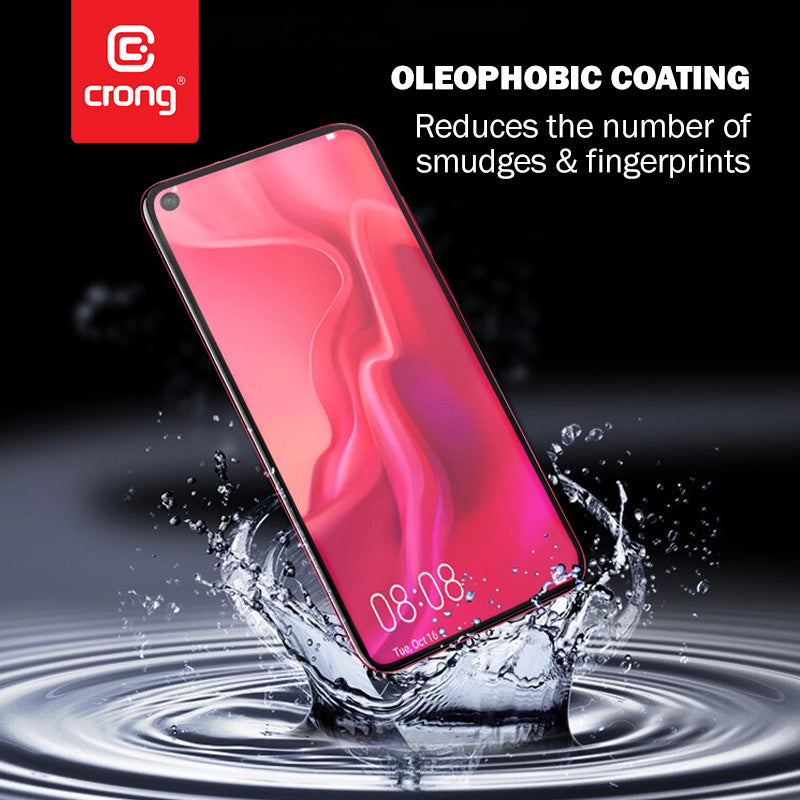 Crong 7D Nano Lankstus Stiklas - 9H Hibridinis Stiklas Visam Ekrano OPPO realme C11