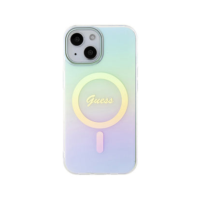 Guess IML Iridescent MagSafe – iPhone 15 dėklas (turkio)