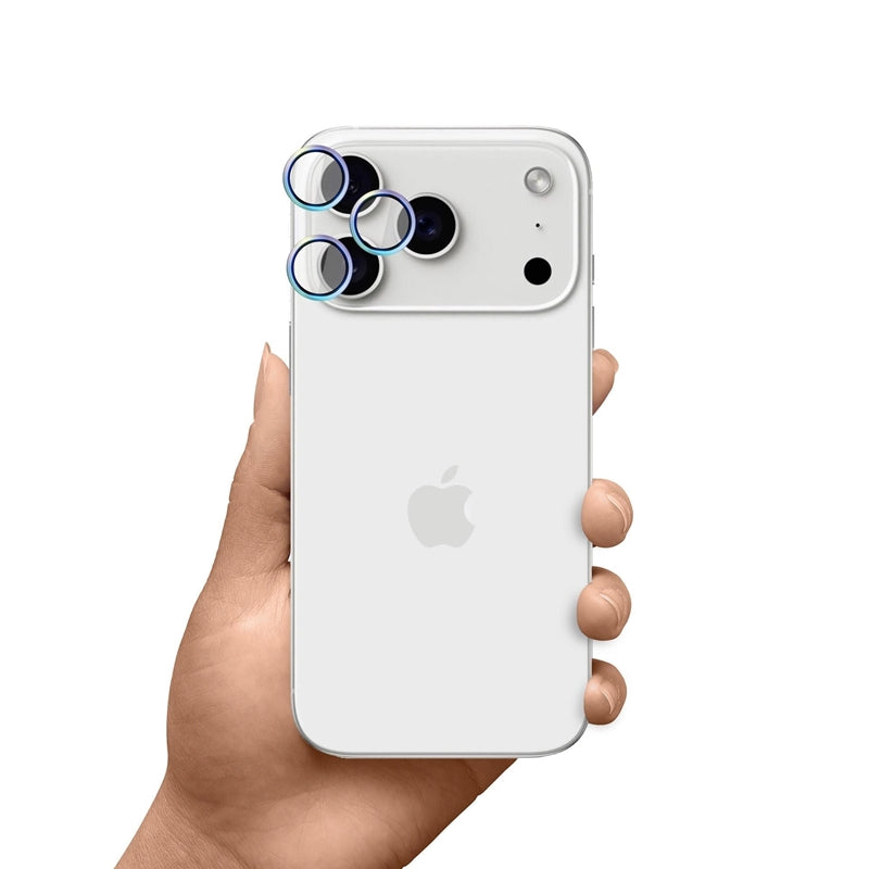 3mk HARDY Objektyvo Apsauga Pro – Objektyvo stiklas, skirtas iPhone 17 Pro / iPhone 17 Pro Max (Vaivorykštinis)