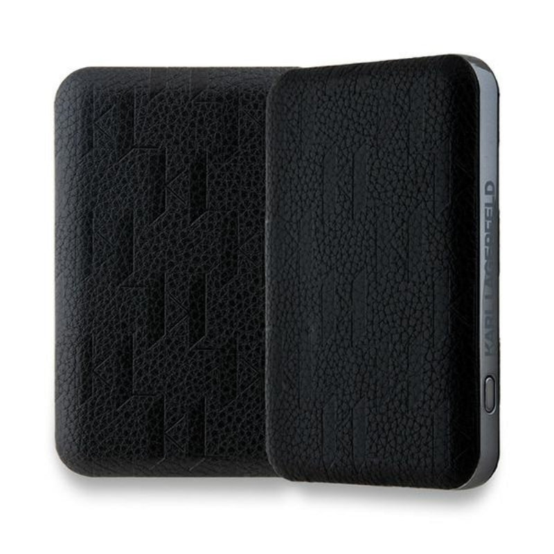 Karl Lagerfeld Karl & Choupette Head Pin MagSafe – Belaidis išorinis akumuliatorius 5000 mAh 15W (juodas)