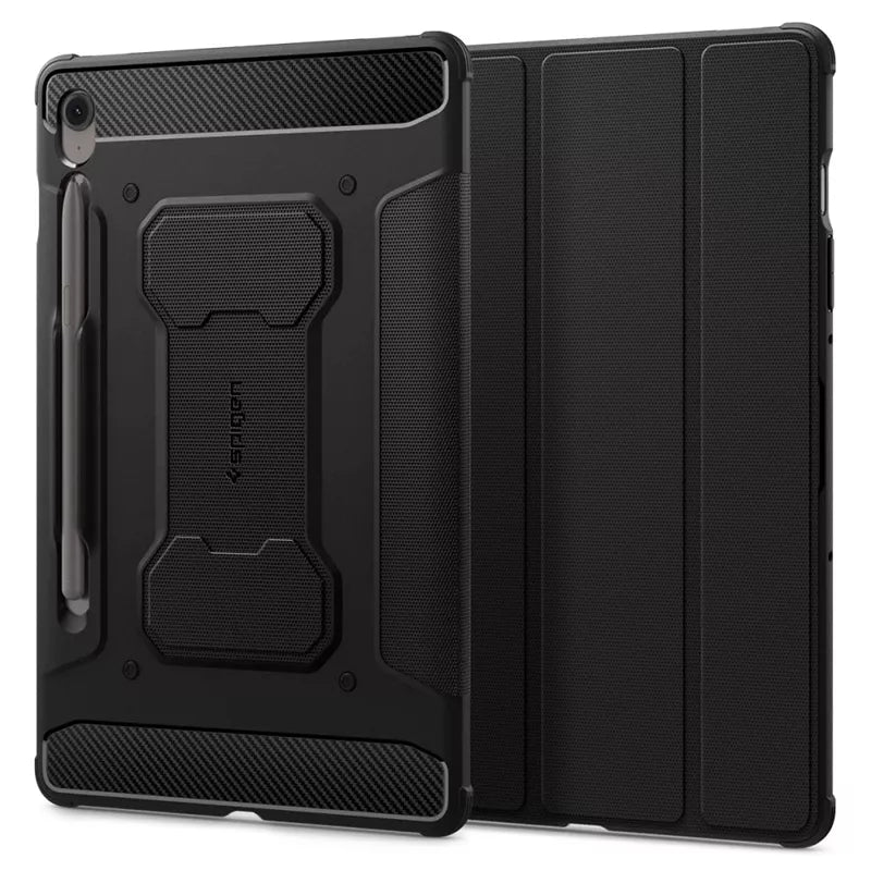 Spigen Rugged Armor Pro – dėklas, skirtas „Samsung Galaxy Tab S10 FE+ 13,1 colio“ (juodas)