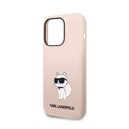 Karl Lagerfeld Silikoninis NFT Choupette - dėklas, skirtas iPhone 14 Pro Max (rožinis)