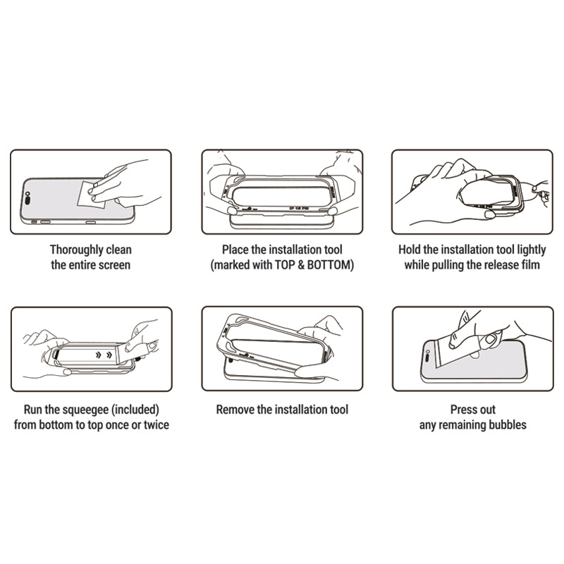 Crong EasyShield 2 vnt. – Grūdintas stiklas, skirtas iPhone 16e / iPhone 14 / iPhone 13 / iPhone 13 Pro (2 vnt.)