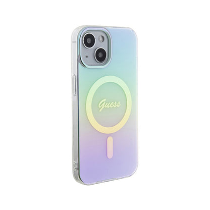 Guess IML Iridescent MagSafe – iPhone 15 dėklas (turkio)