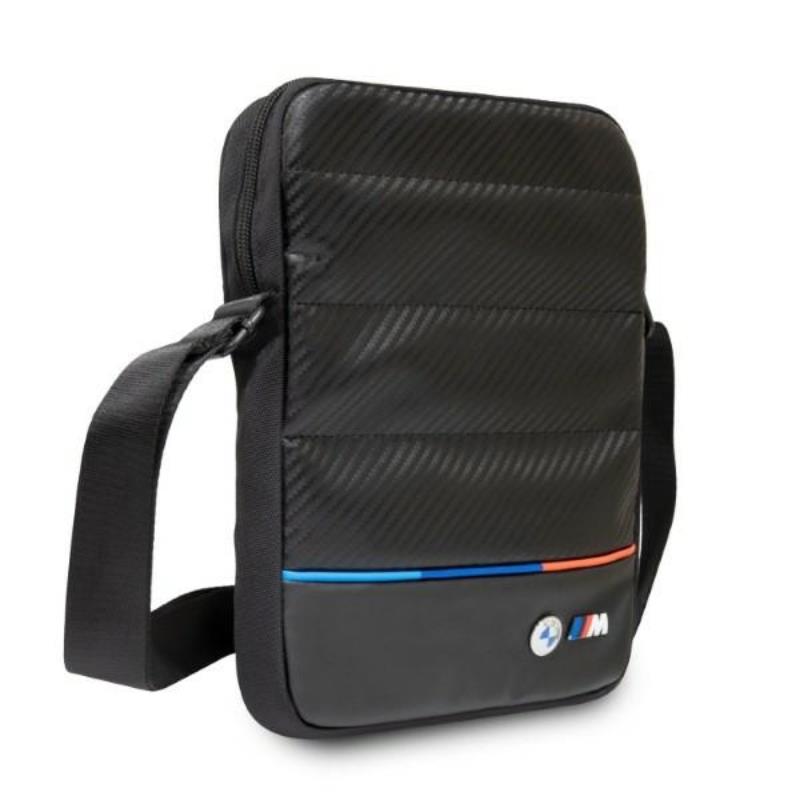 BMW Carbon&Nylon Tricolor – Planšetinio kompiuterio krepšys 10 colių (juodas)